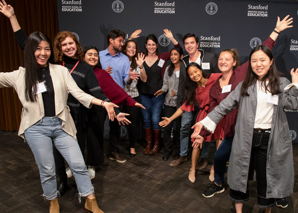 A group of students posing for a photo