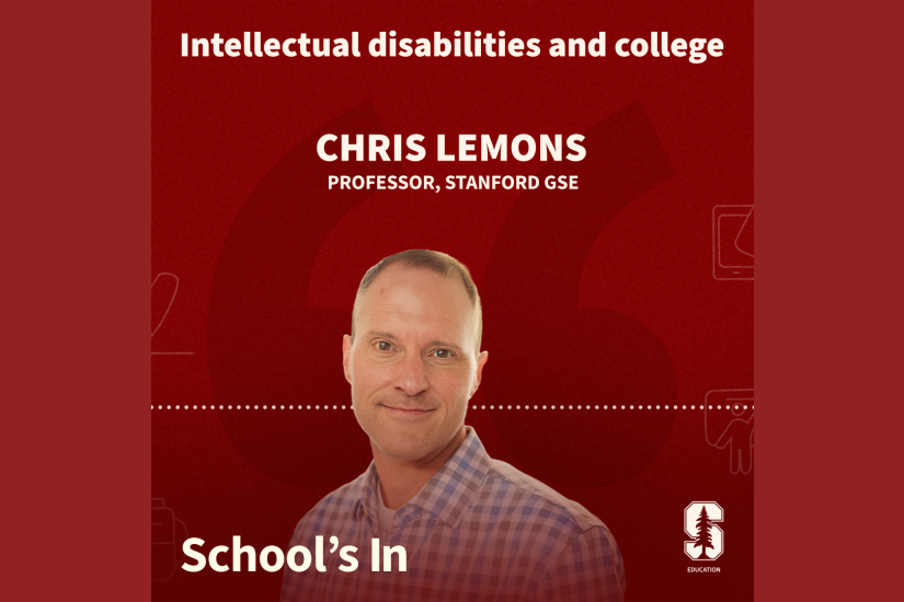 Album cover of episode with Chris Lemons entitled Intellectual disabilities and college: Envisioning bright futures