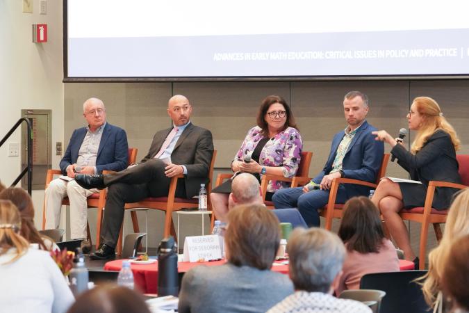 Deborah Stipek speaks on a panel about state policy and early childhood education