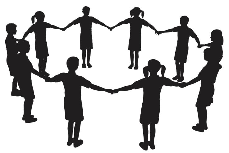 Image of kids holding hands in a circle