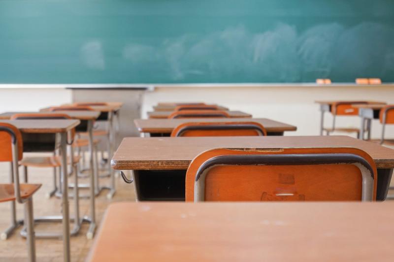 Photo of an empty classroom