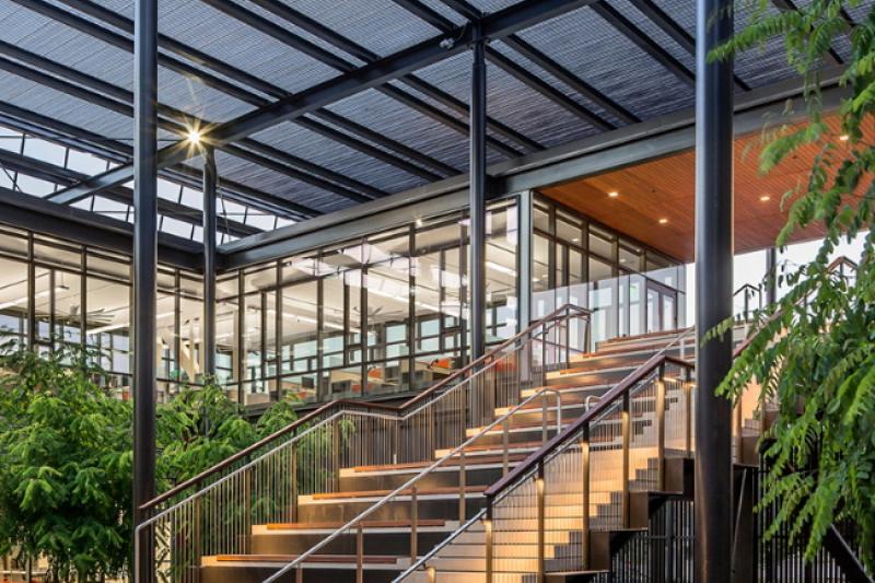 Staircase of a new building