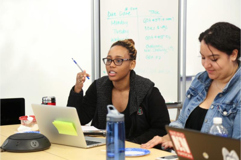 Students in class