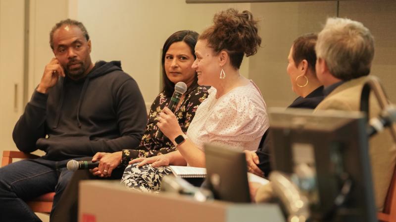 Kendra Davey of Pima County Public Library in Tucson, Ariz., discusses strategies for bringing early math concepts into library storytime. (Photo: Marc Franklin)