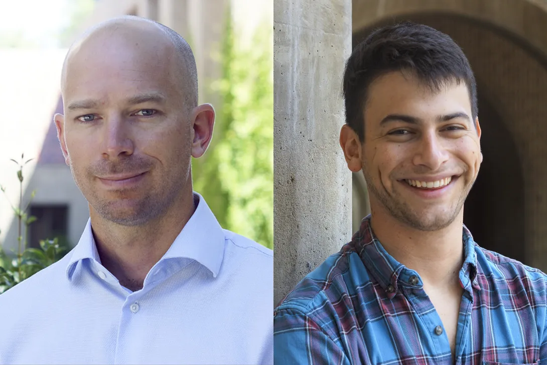 Benjamin Domingue, left, and Sam Trejo of Stanford’s Graduate School of Education 