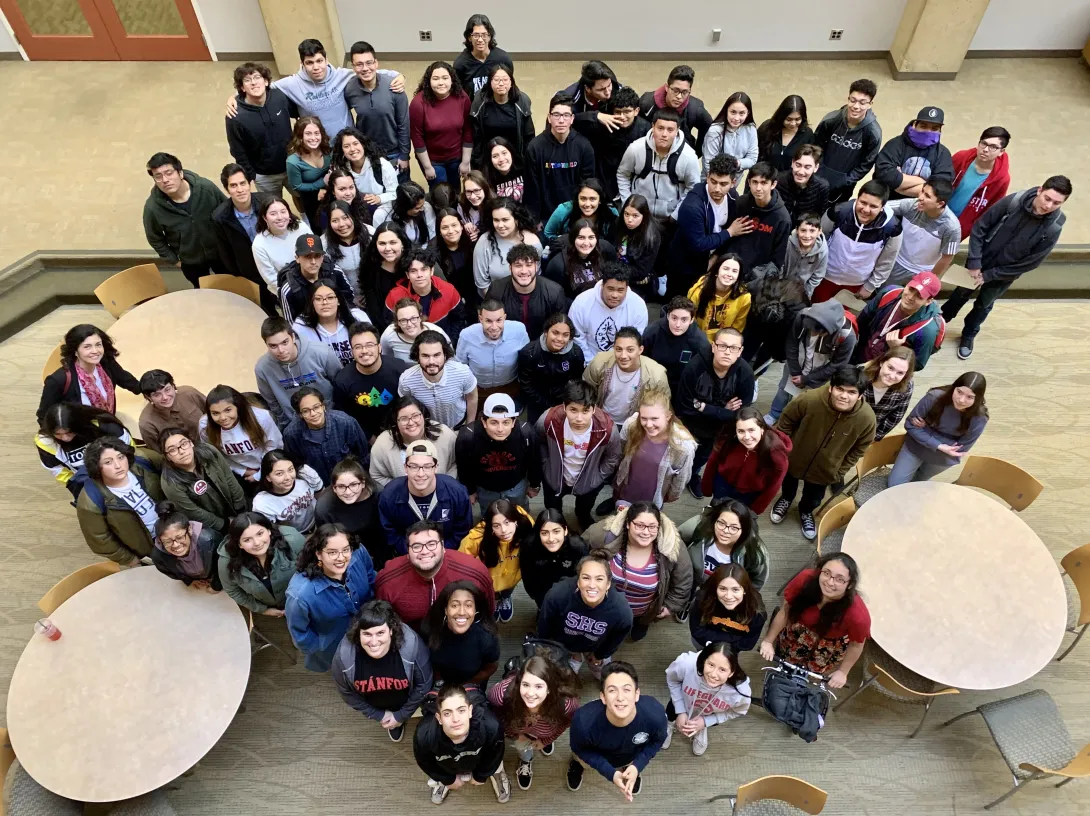 Stanford and Sequoia students together on campus