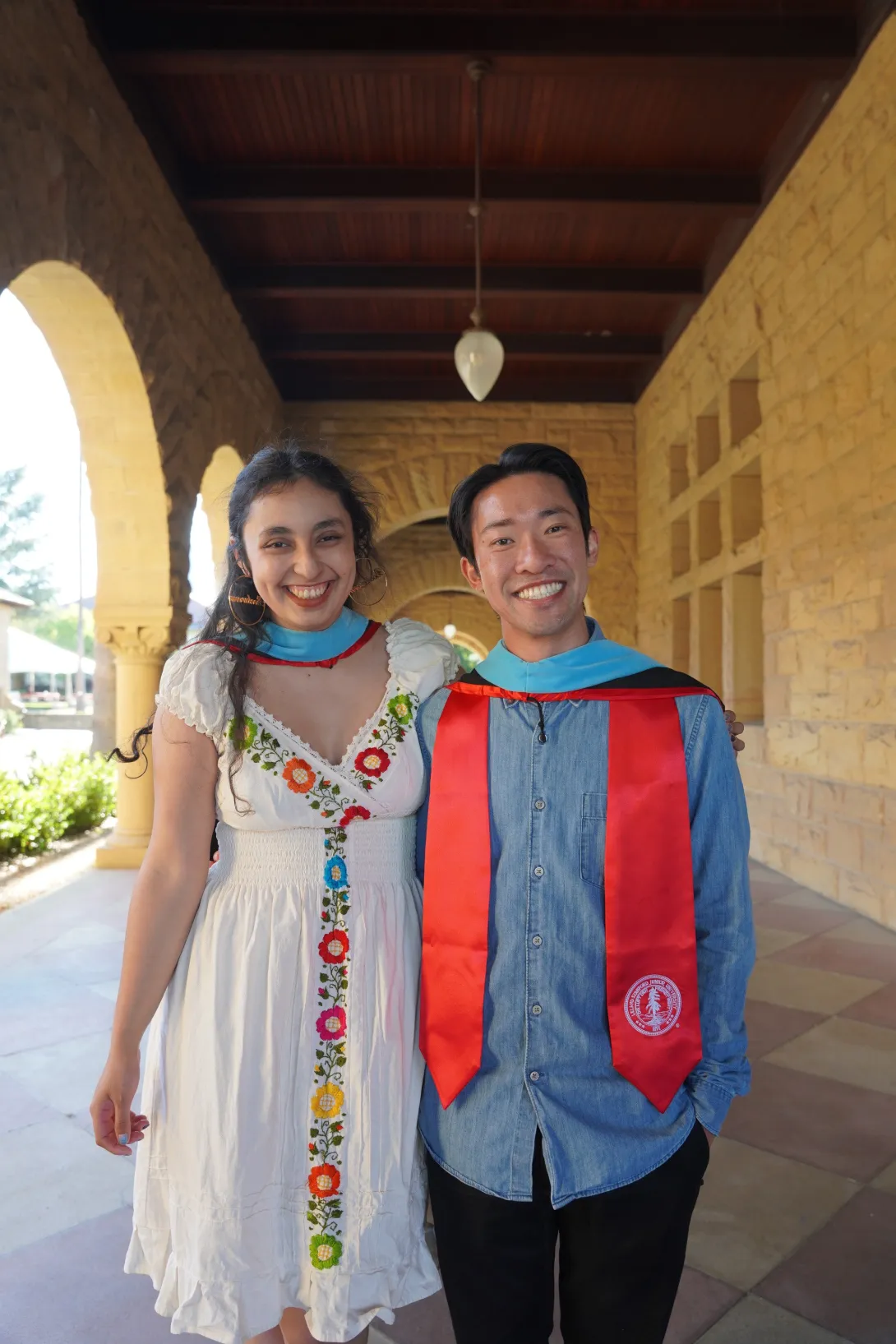 Photo of STEP students Maria Bojorquez and Kelvin Mak