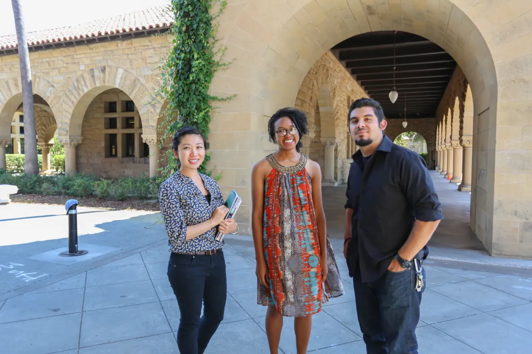 Photo of Priscilla Chang, David Morales, and Rebeka Oragwu