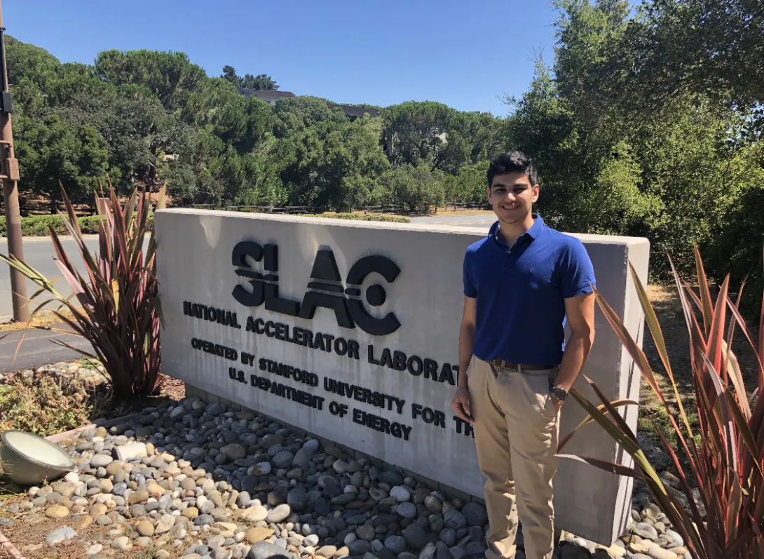 Photo of Shadi at SLAC