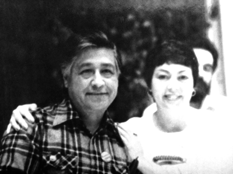 Cesar Chavez and Gloria Vasquez, Haydee Rodriguez' mother.