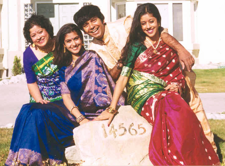 Piya Sorcar with her mother, father, and syster.