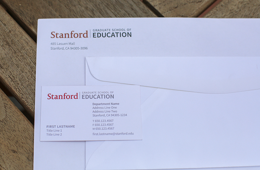 Photo of stationery with GSE logo