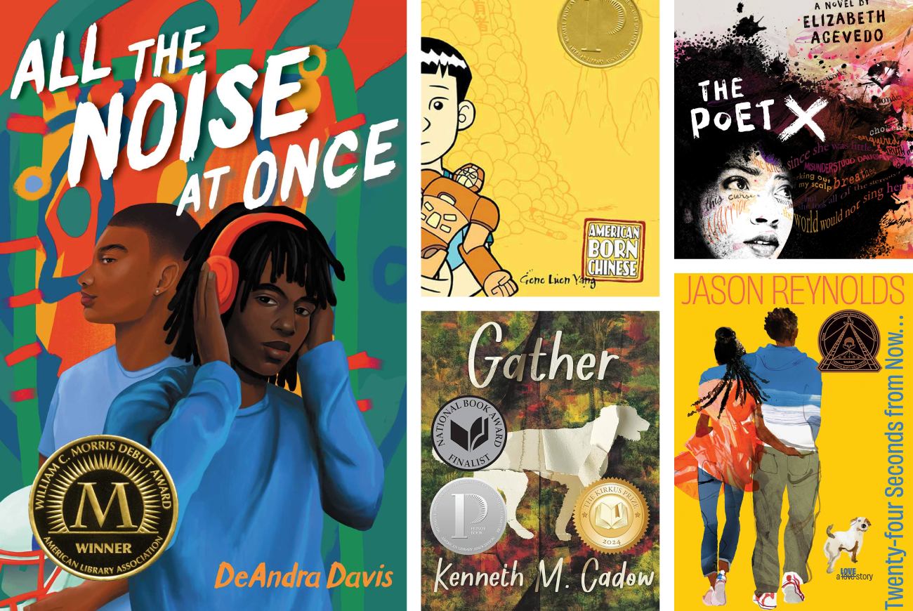 Covers of the five books recommended