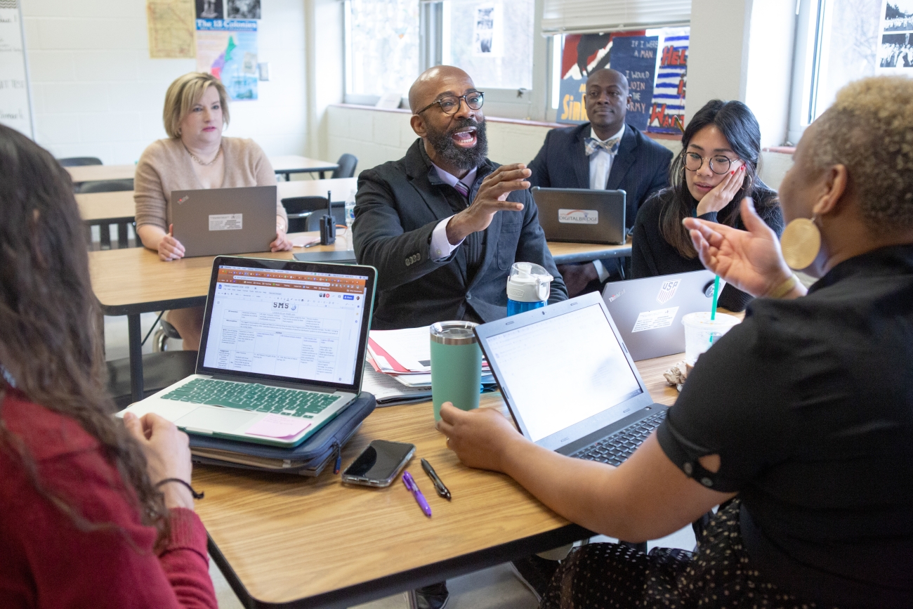 Group of educators participating in a training